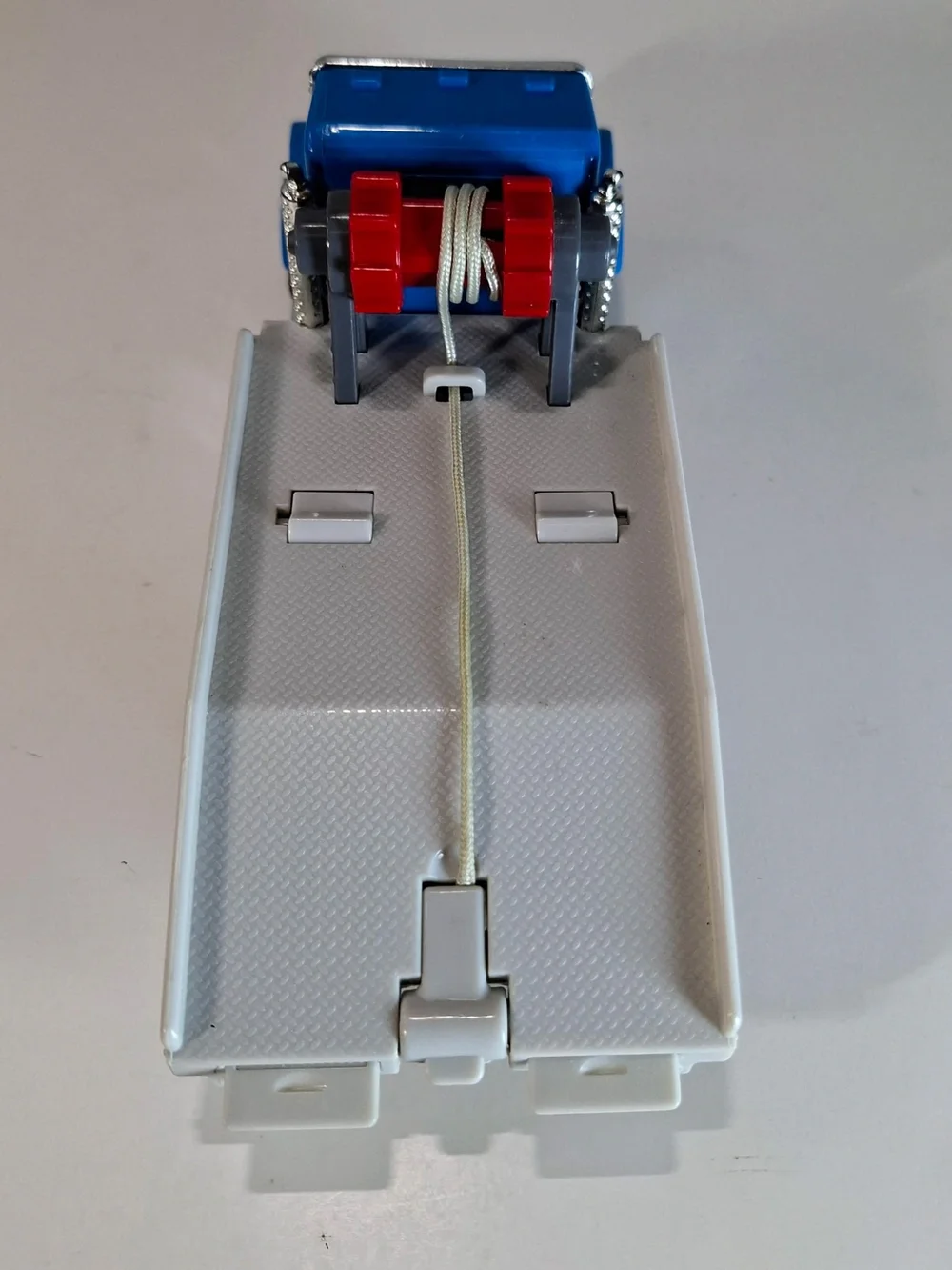 Blue Die-Cast Toy Truck with Chrome Accents for Kids